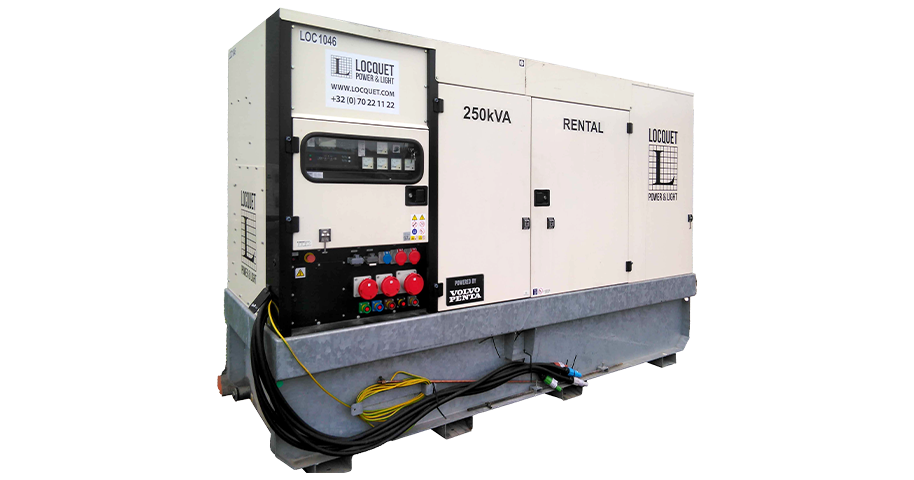 250 KVA generator, te huur voor krachtige stroomoplossingen.