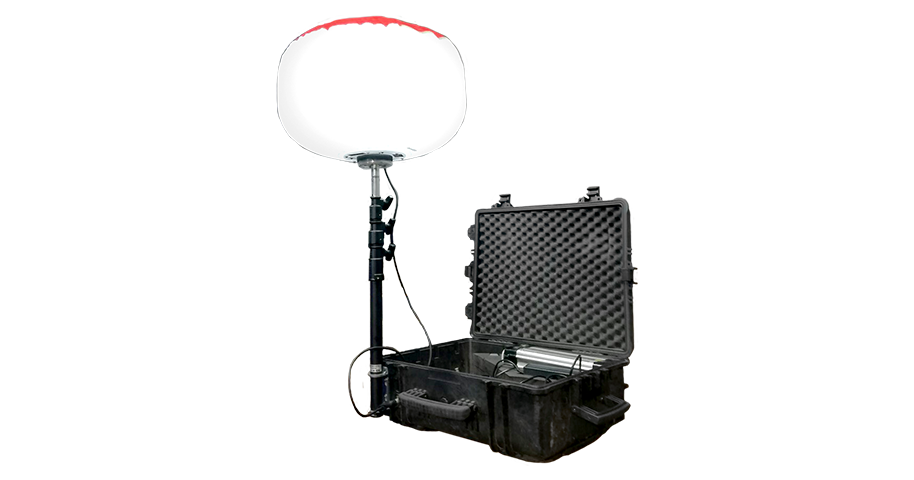 Airstar lichtballon Rescue, krachtige en draagbare verlichting voor reddingsoperaties.