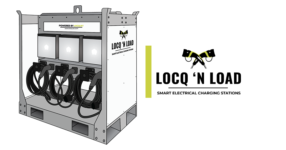 Locqn Load 3x 22 kW Smart Line, laadstation met geavanceerde functionaliteiten.